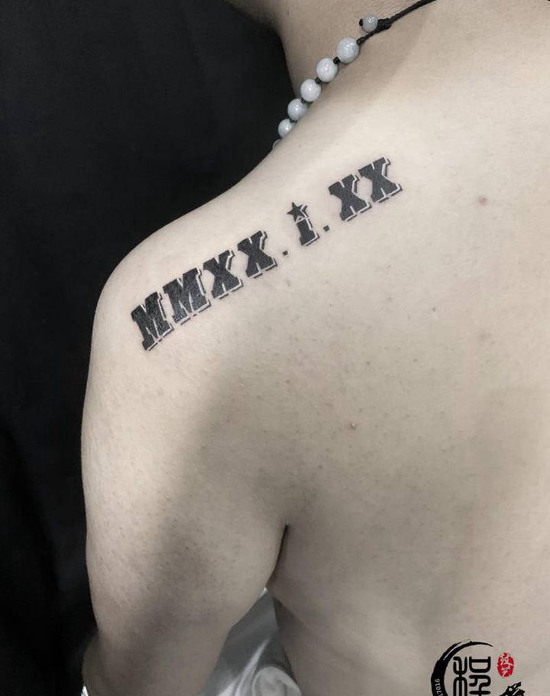 结婚纪念日纹身图片_肩部图腾纹身图案