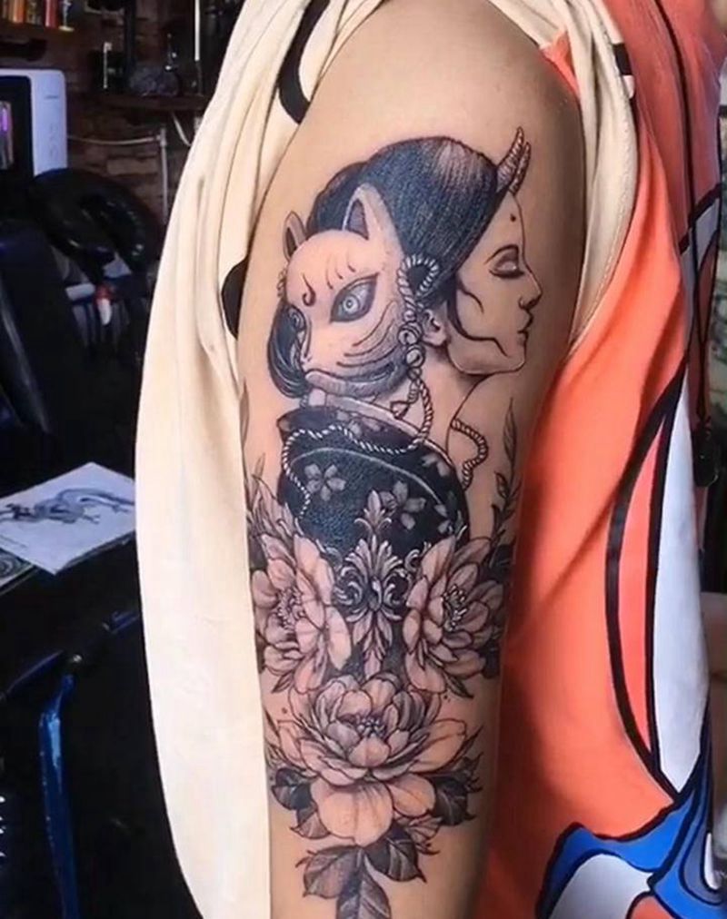 人物纹身图片_欧美写实纹身图案