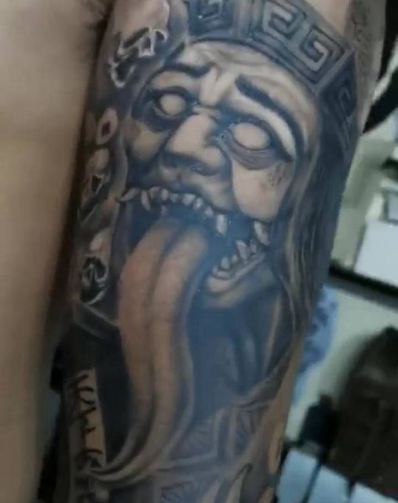 花臂纹身图片_新传统纹身图案