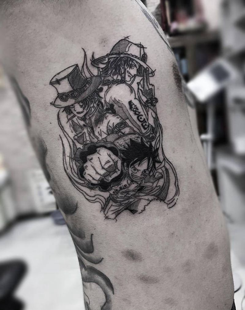 动漫纹身图片_腰部图腾纹身图案