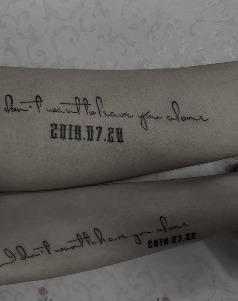 情侣纹身纹身图片_手臂纹身图案