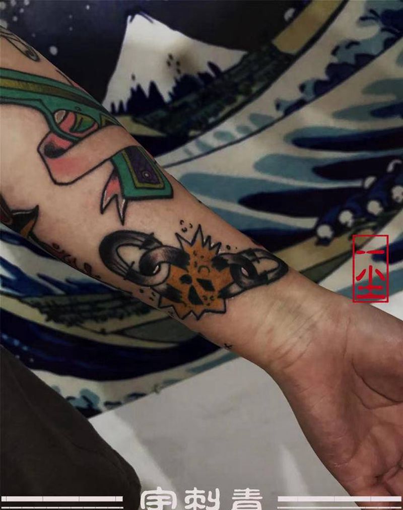 店内作品纹身图片_Old School纹身图案