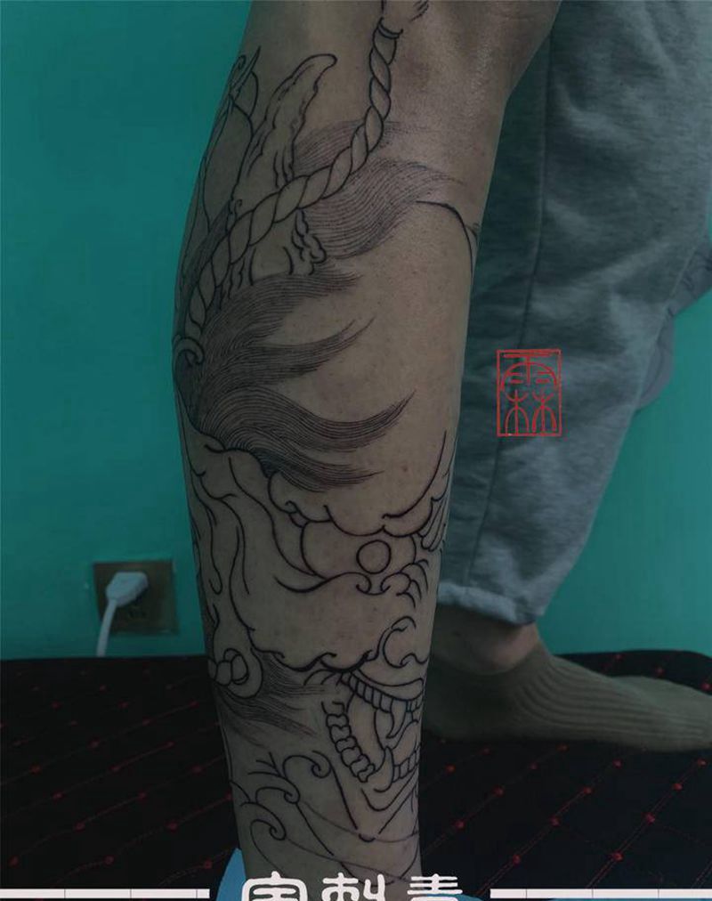 班若纹身图片_新传统纹身图案