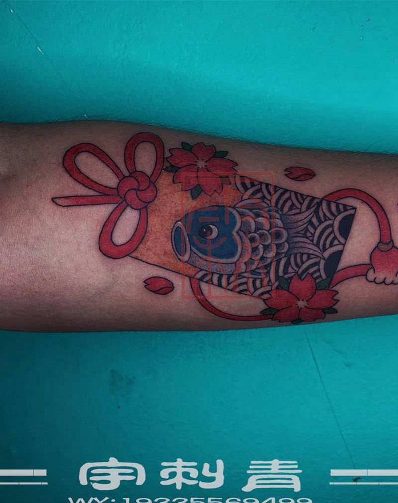 御守纹身图片_手臂纹身图案
