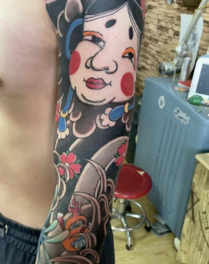 老传统纹身图片_老传统纹身图案