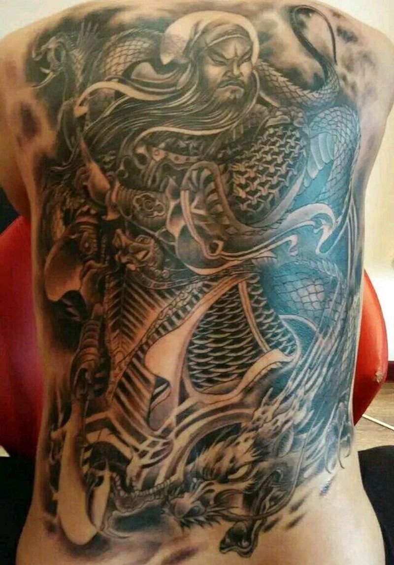 关公纹身图片