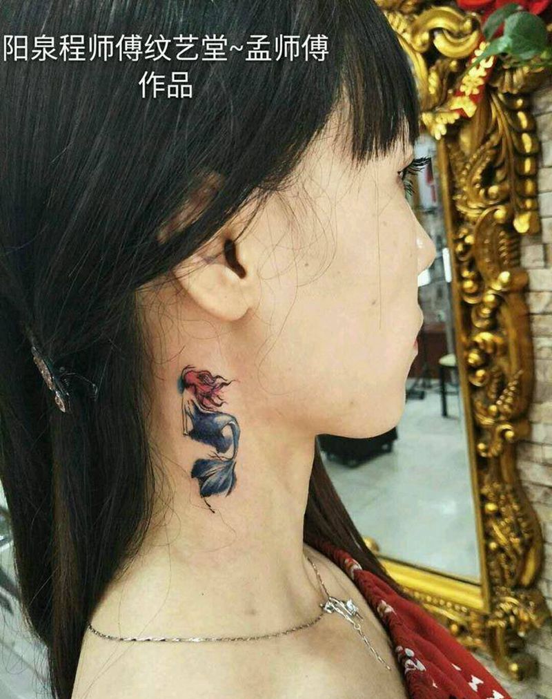 美人鱼纹身图片