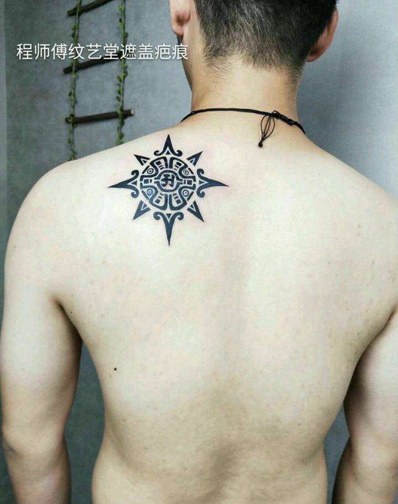 遮疤图腾纹身图片