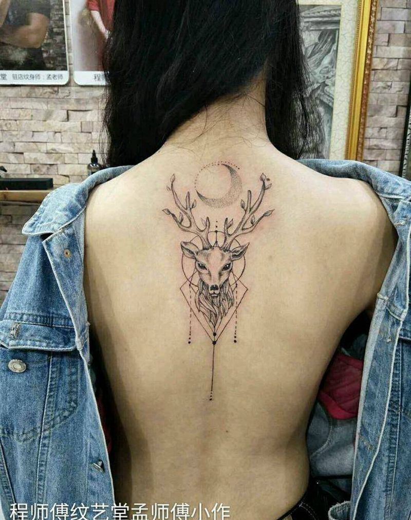 鹿纹身图片