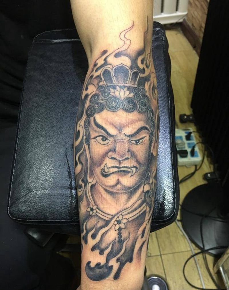 明王纹身图片