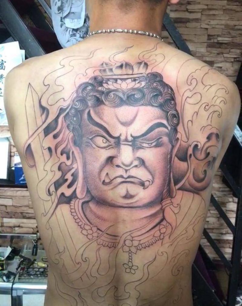 明王纹身图片
