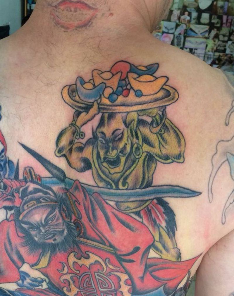 五鬼运财纹身图片