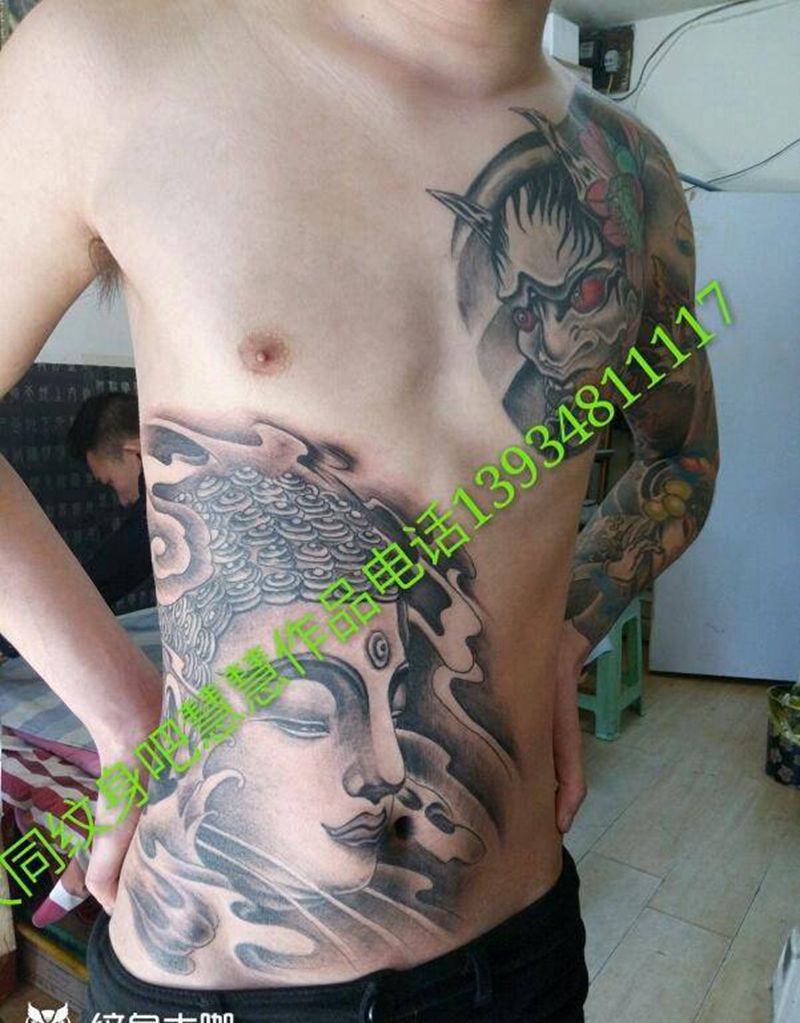 释迦摩尼纹身图片