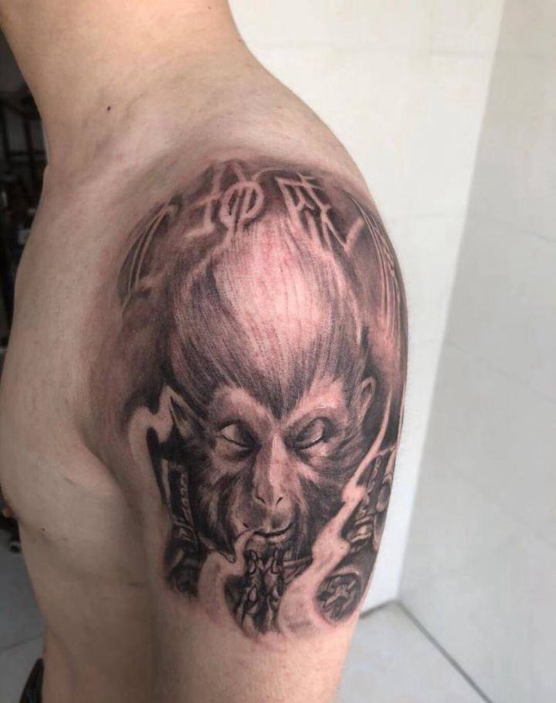 立地成佛纹身图片