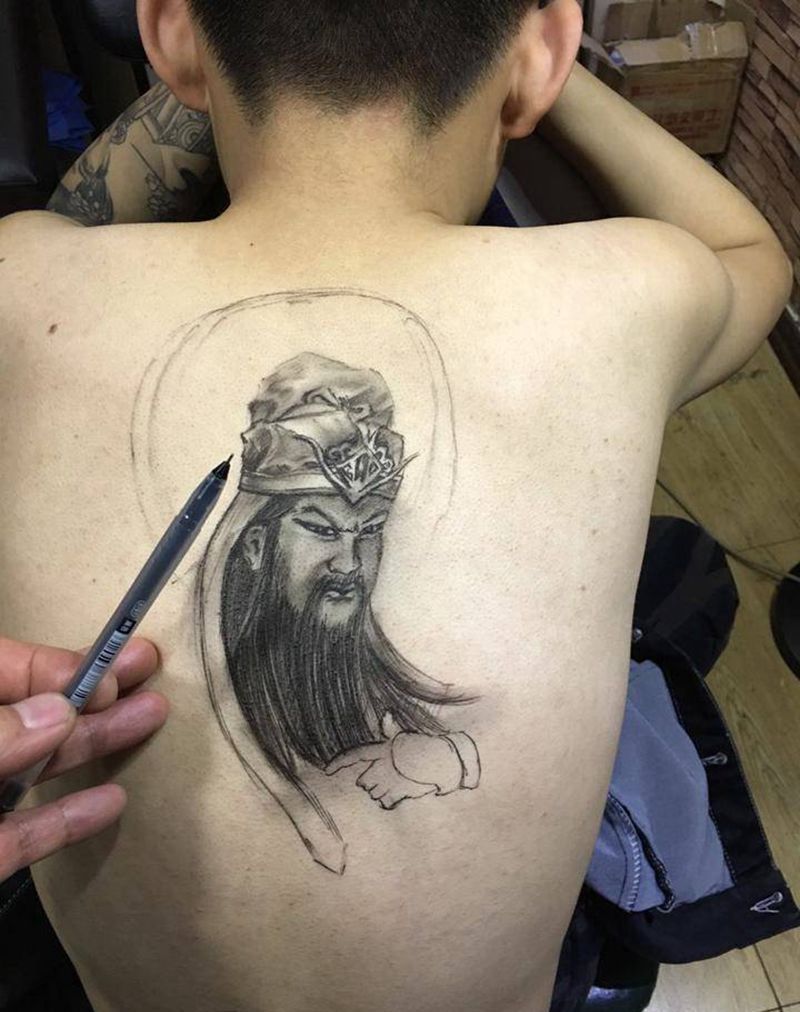 公关画的纹身图片