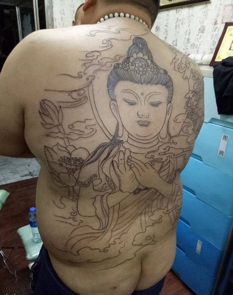 佛纹身图片