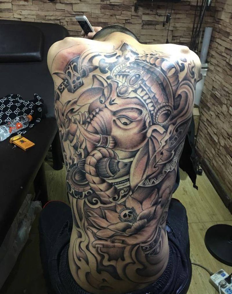 象神纹身图片