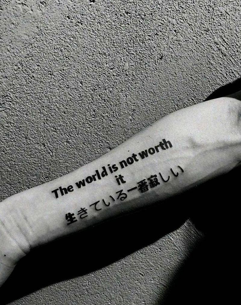 字母纹身图片_手臂清新字符原创成品纹身图案