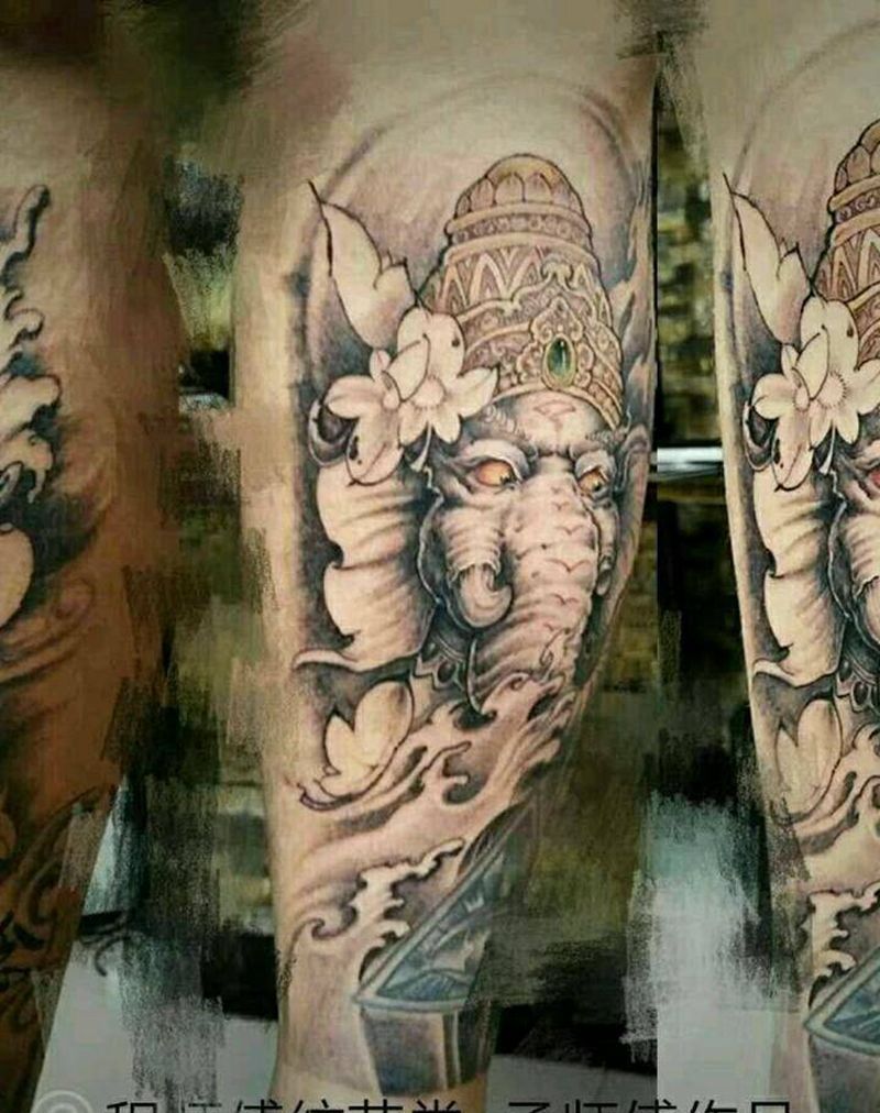 象神纹身图片