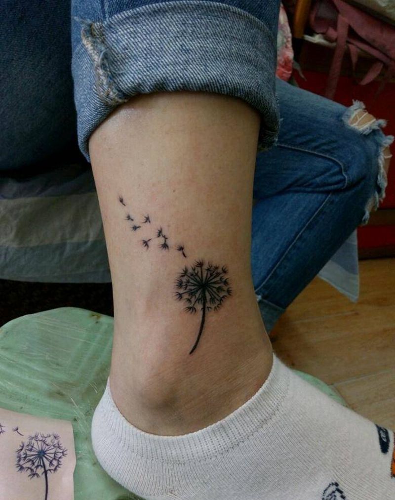 蒲公英纹身图片
