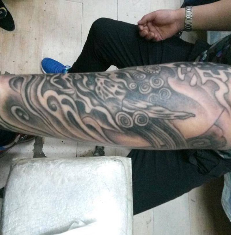 佛于魔纹身图片