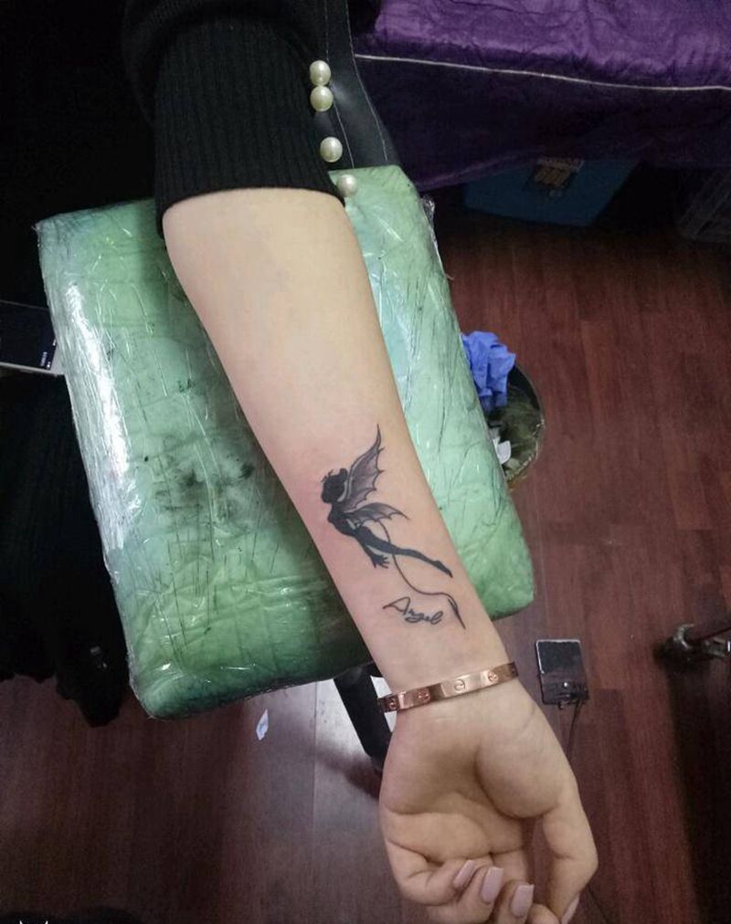 天使纹身图片
