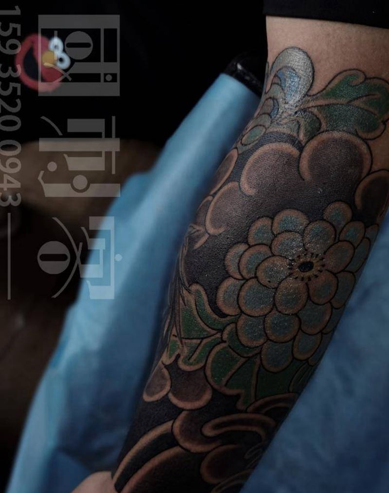 日式小臂纹身图片_手臂新传统老传统日式纹身图案