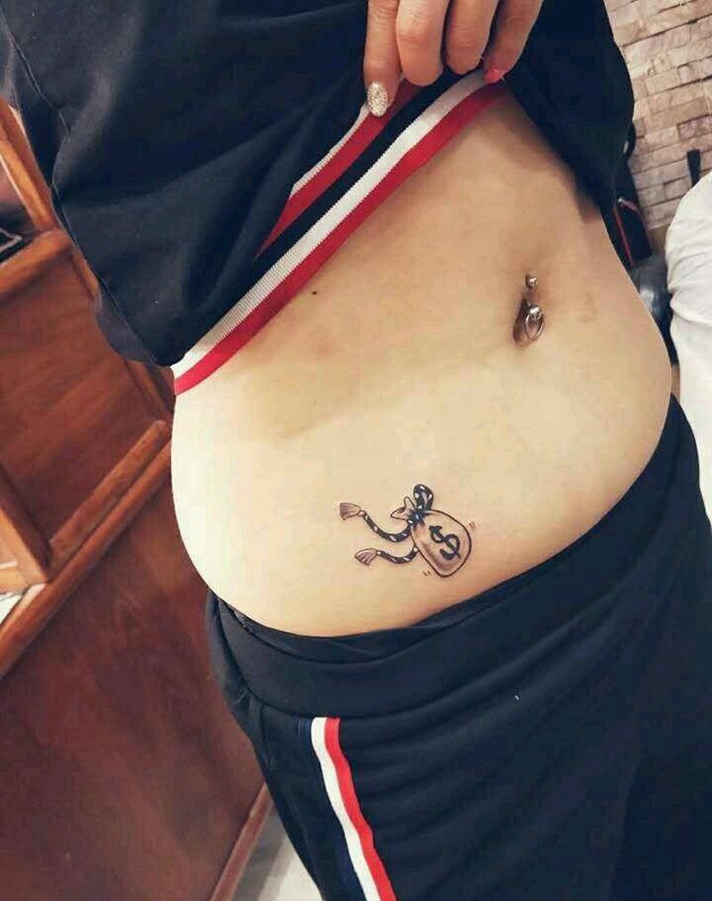 小钱袋纹身图片