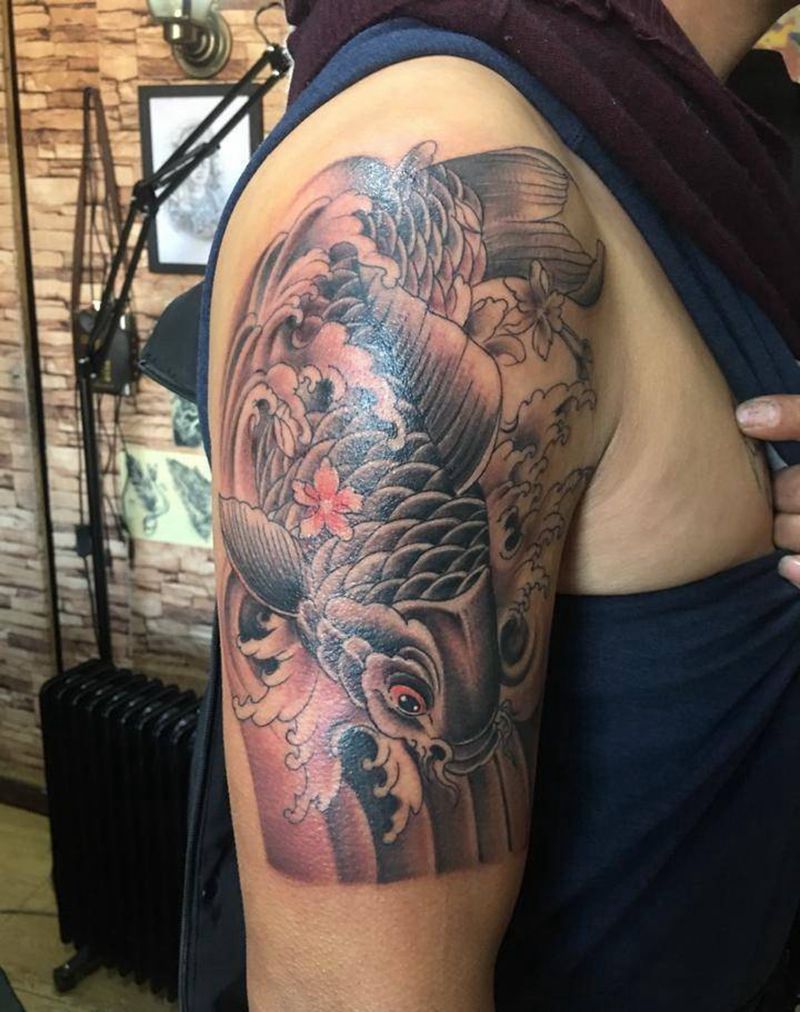 大臂鱼纹身图片