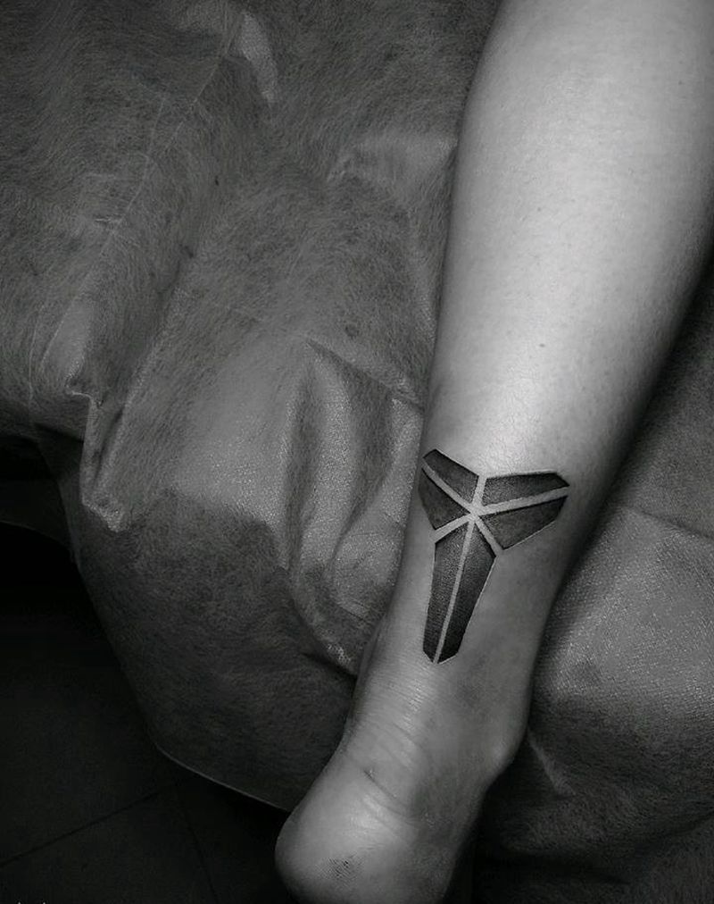 科比纹身图片_腿部字符成品纹身图案