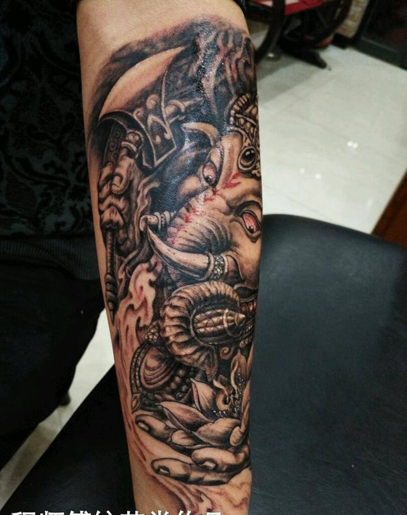 象神纹身图片
