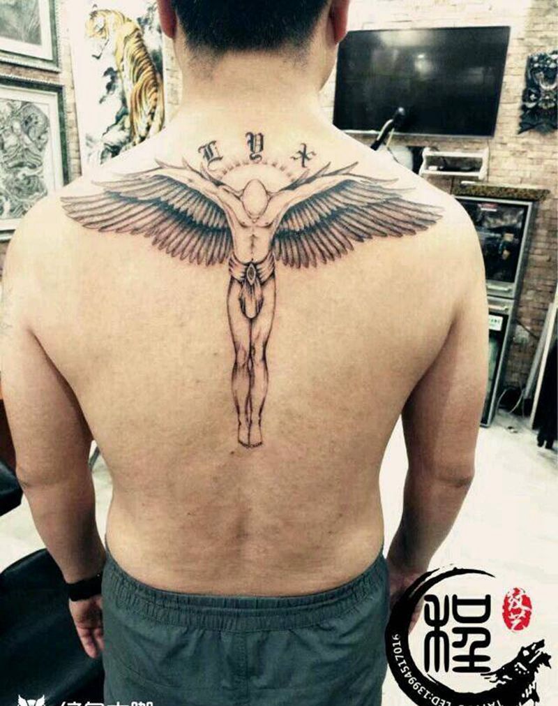天使纹身图片