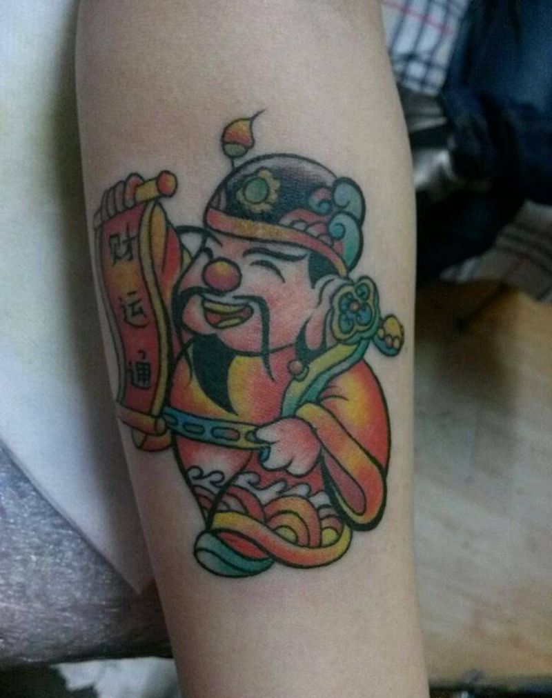 小财神纹身图片