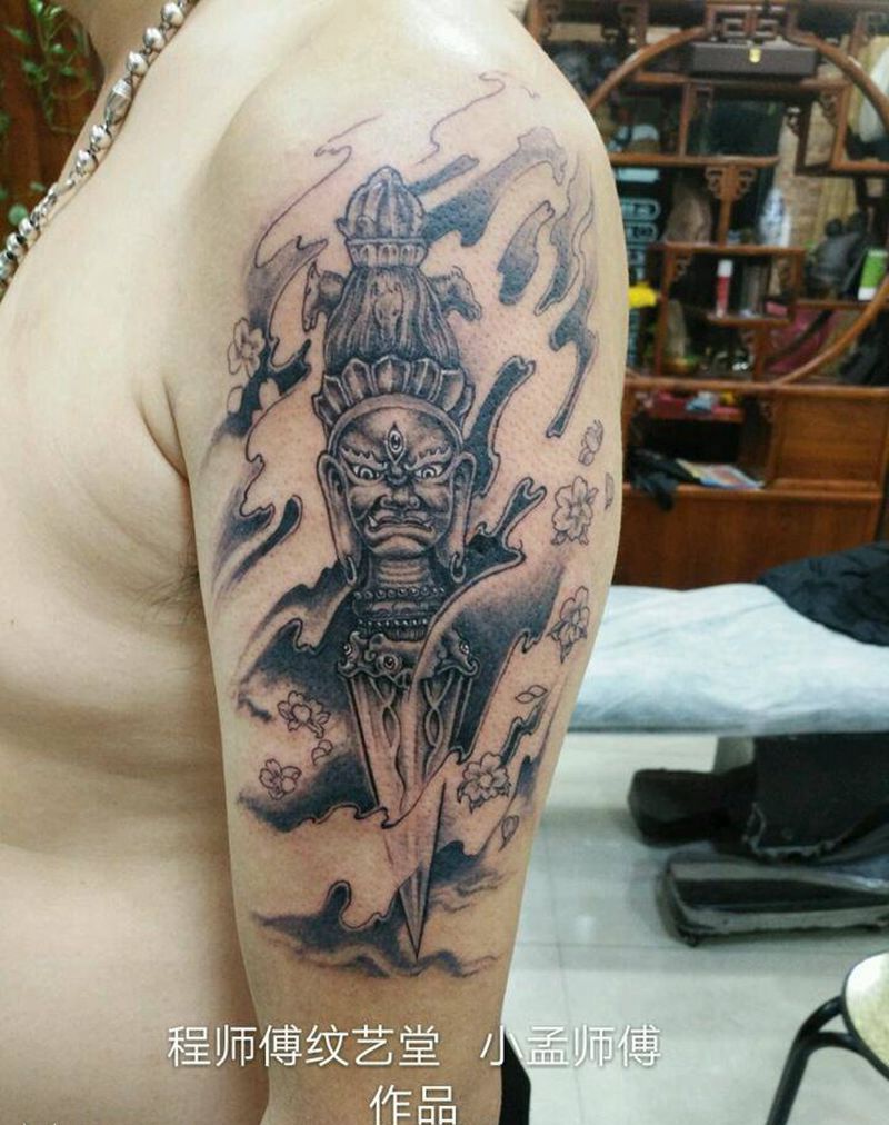 降魔杵纹身图片