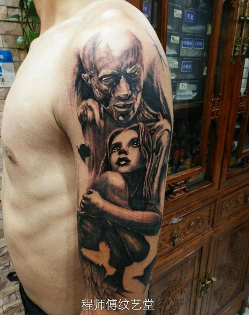 欧美风格纹身图片