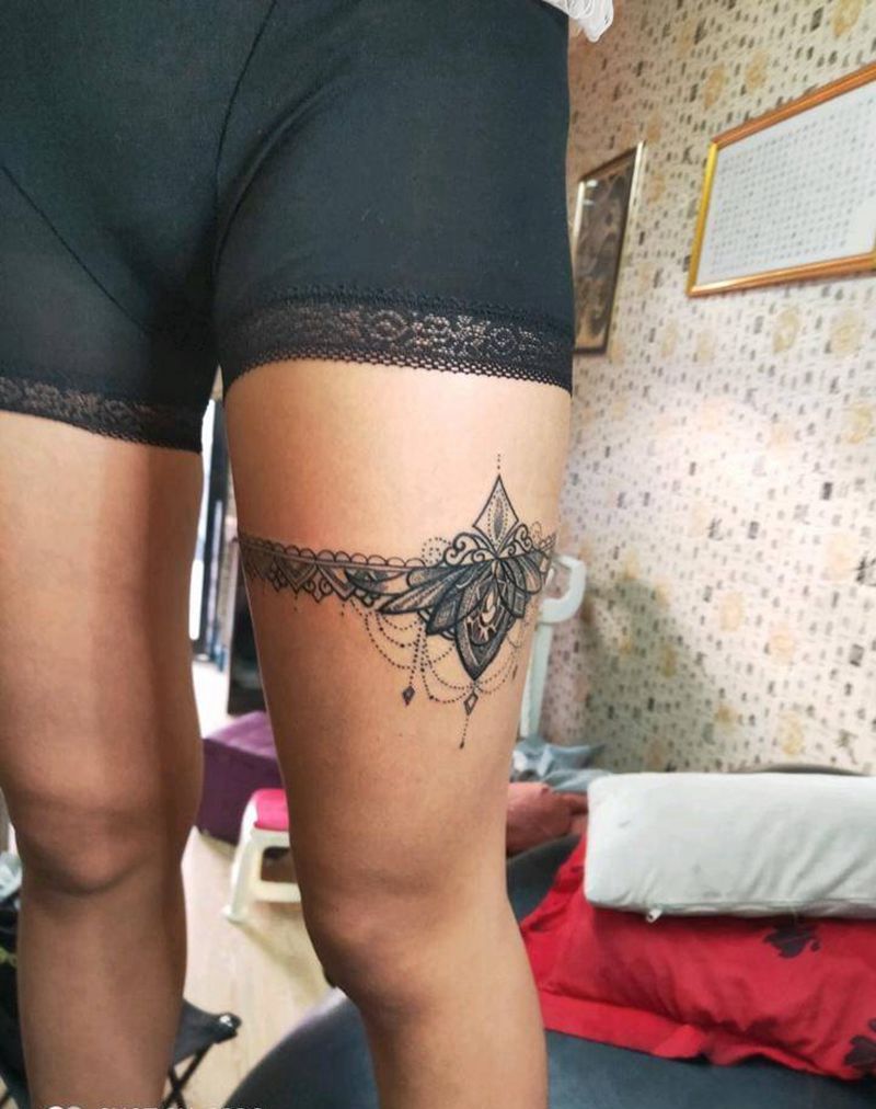 蕾丝边纹身纹身图片