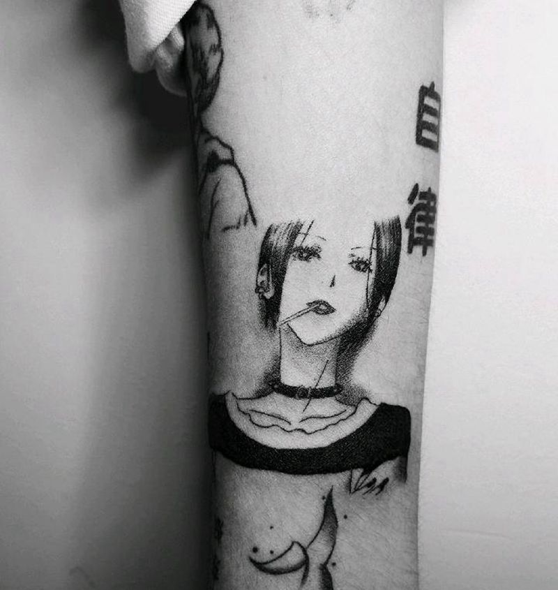 人物设计纹身图片_手臂纹身图案