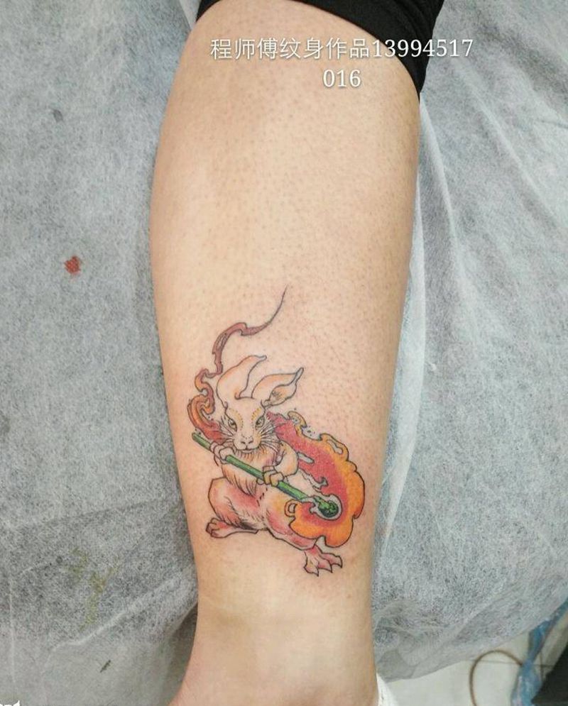 火兔纹身图片