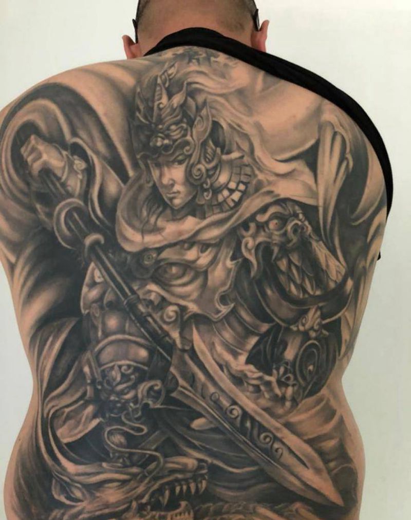 赵子龙纹身图片