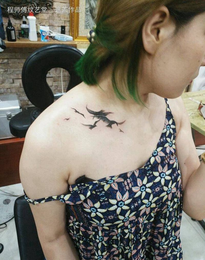 三个图纹身图片