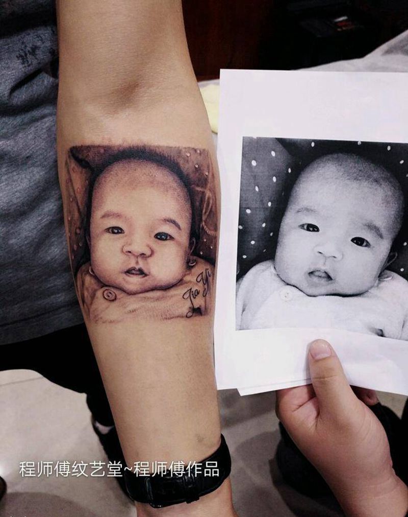 肖像作品纹身图片