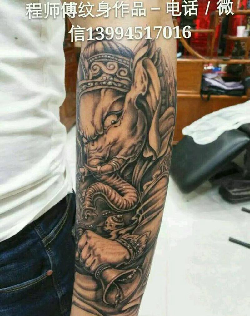 象神纹身图片