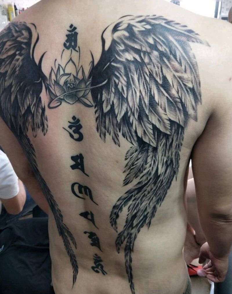 天使之翼纹身图片