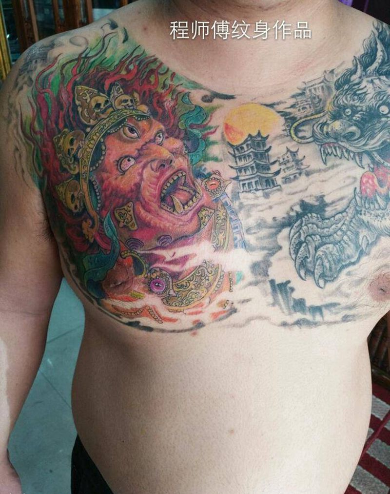 大黑天纹身图片