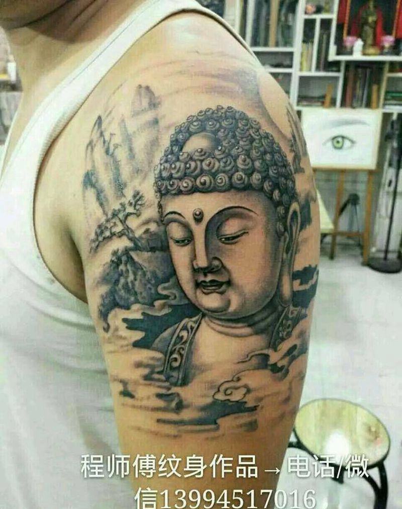 佛纹身图片