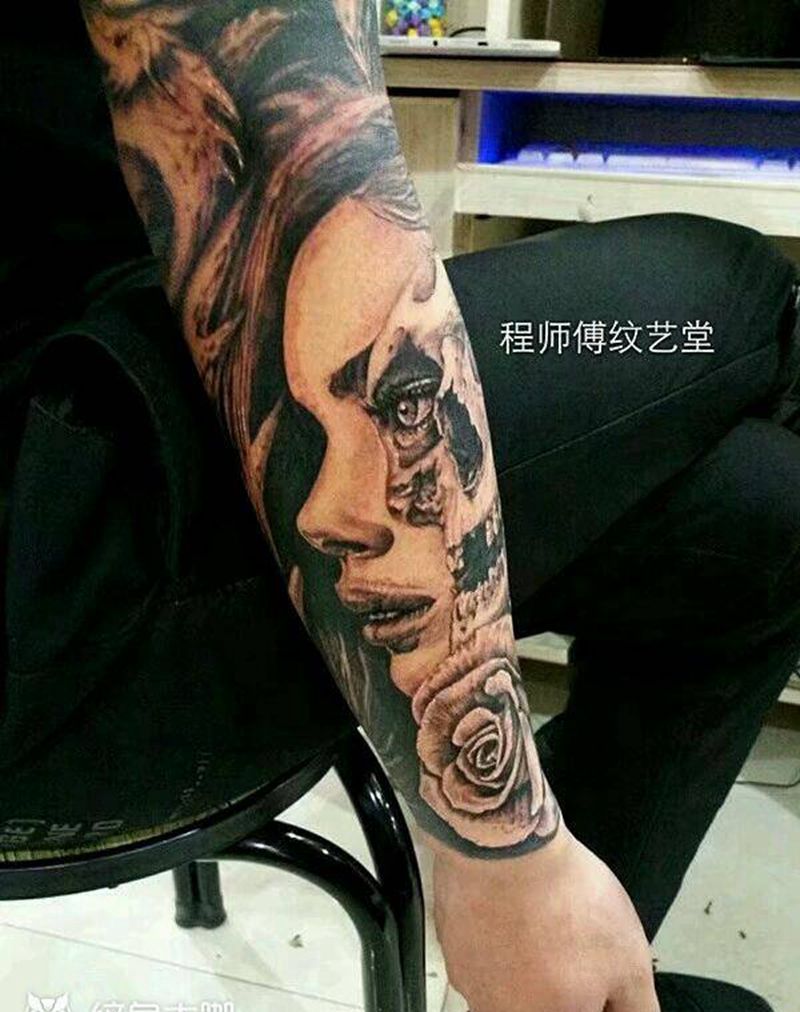 欧美花臂纹身图片