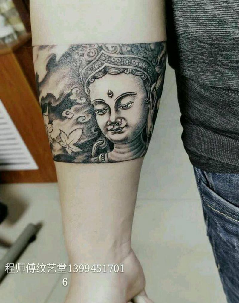 佛臂环纹身图片