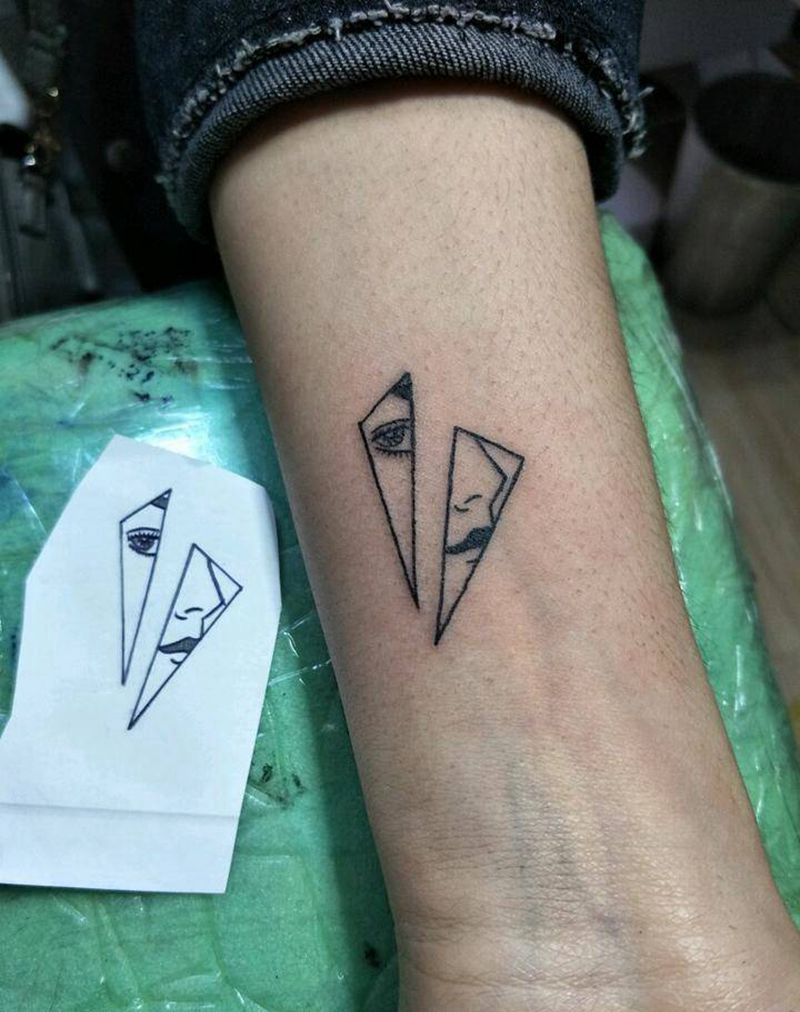 几何图形纹身图片