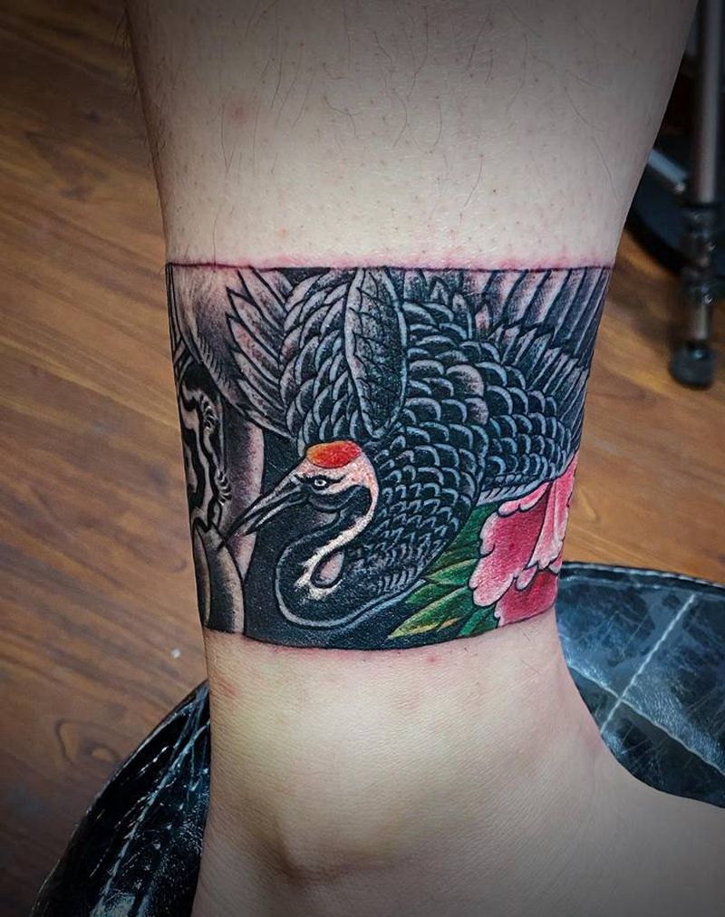 臂环腿环纹身图片_腿部手臂新传统老传统纹身图案