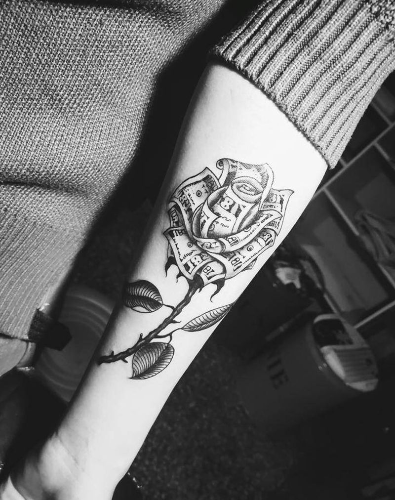 玫贵纹身图片_手臂纹身图案